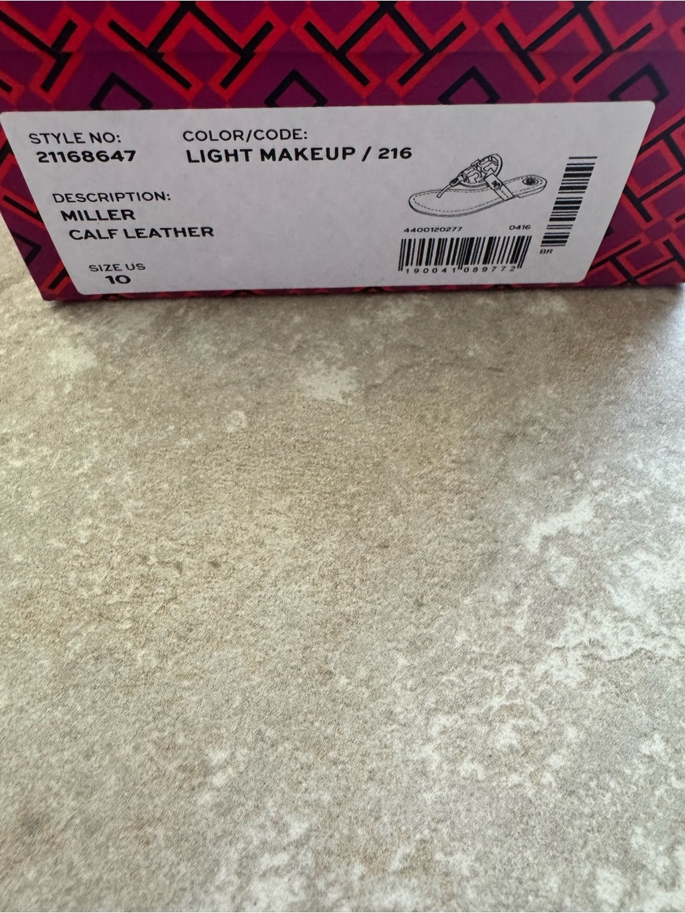 Tory Burch Blush Cutout Logo Thong Sandals - Picture 5 of 6